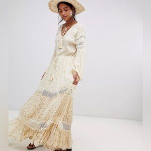 NWT Free People Sada Tiered Maxi Dress Small